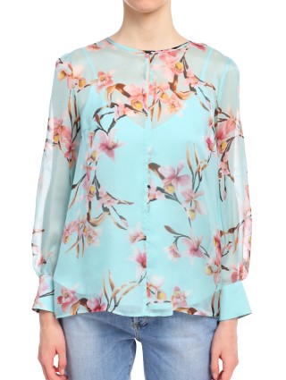 Зелёная блуза MARELLA: фото 3 - Invogue